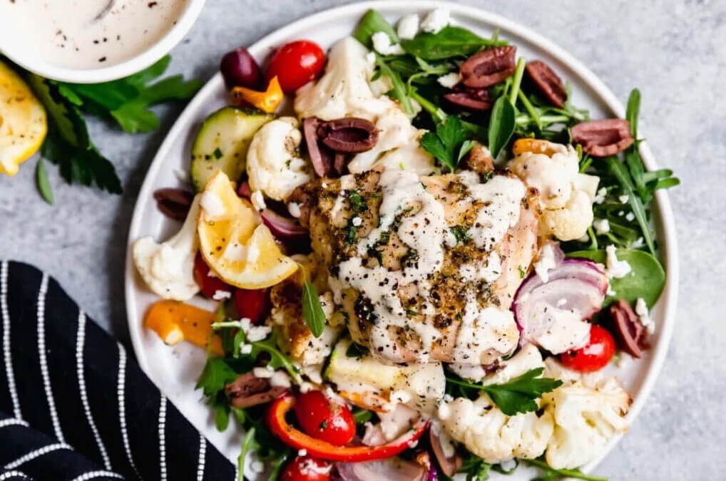 Sheet Pan Mediterranean Chicken and Veggies