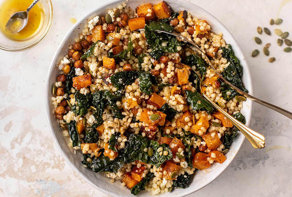 Butternut Couscous Bowls with Maple Vinaigrette